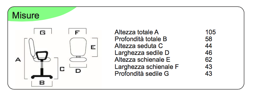 Poltrona da attesa con slitta, Nera