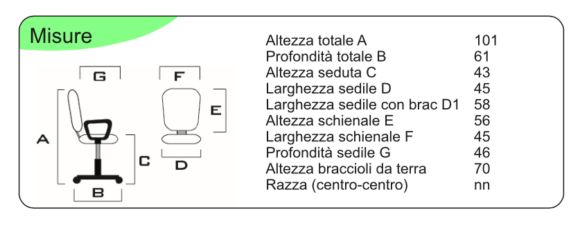 Poltrona da attesa con slitta e braccioli, Grigia