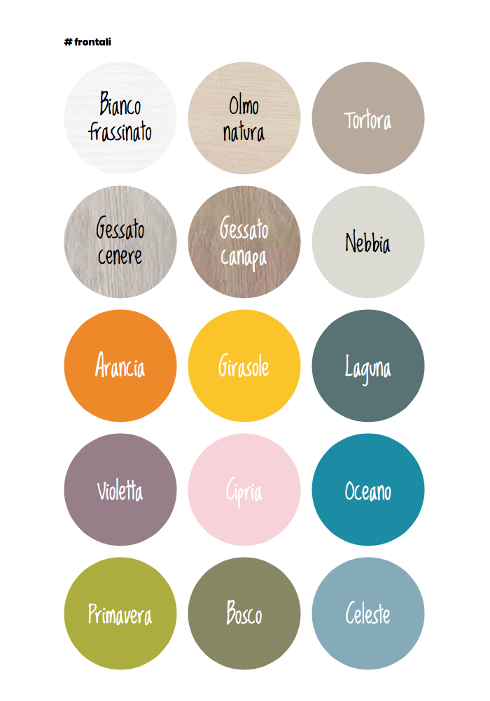 Armadio con 3 ante battenti in finitura Girasole, Bianco frassino e Rovere ambra