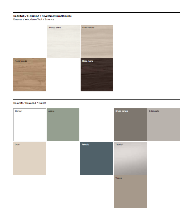 Armadio di design, 2 ante battenti e libreria laterale, finitura Bianco Opaco e Grigio cenere