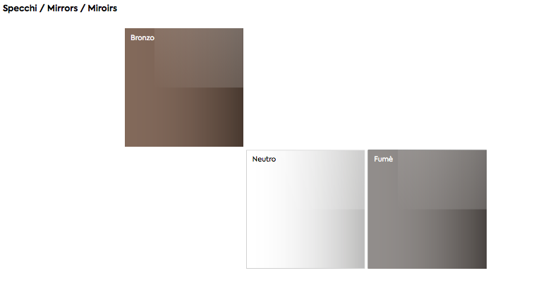 Armadio camera da letto 4 ante battenti in Bronzo e Olmo natura con inserto Specchio