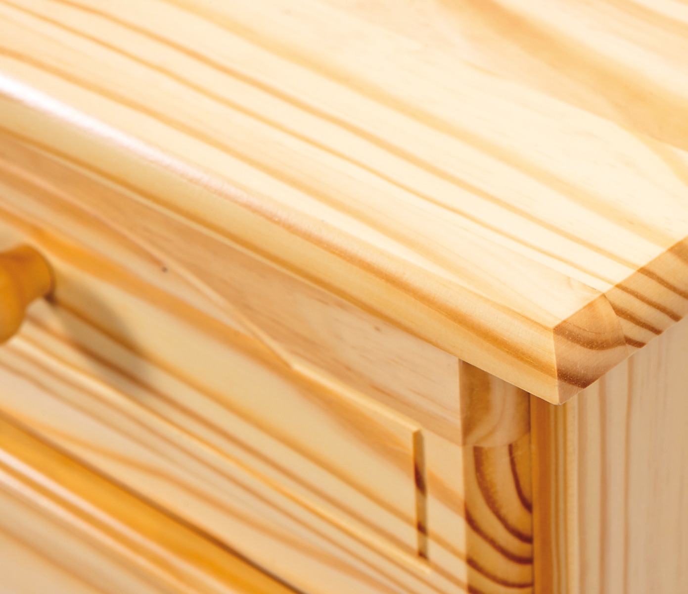 Madia due ante + due cassetti in legno massiccio / naturale