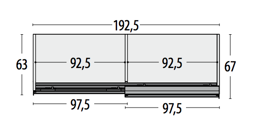 Armadio camerette Moretti Compact a 2 ante, Mora, Cipria e Mandarino laccato