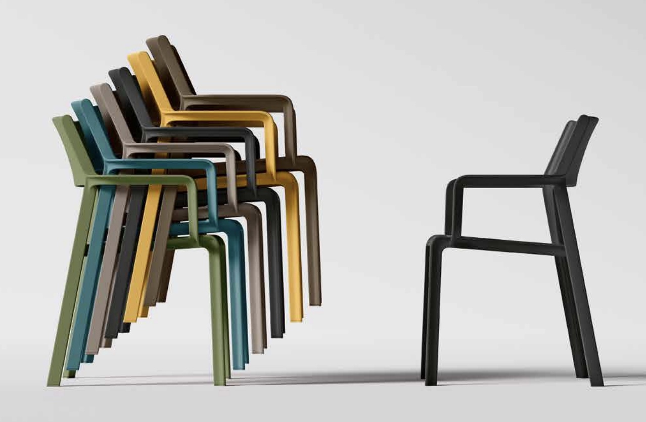 Tavolo di design L.160 allungabile, color rovere sbiancato, Made in Italy