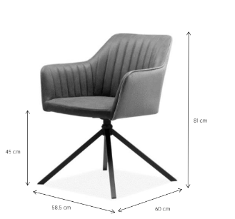 offerta Elegante Sedia di design, colore Vintage Grigio