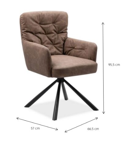 Conveniente Sedia di design, colore Marrone