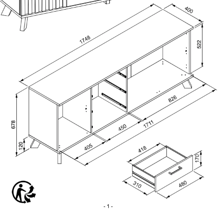 Credenza collezione Vichinga 