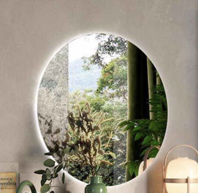 Specchio rotondo 74 x 74 cm con Led incluso 