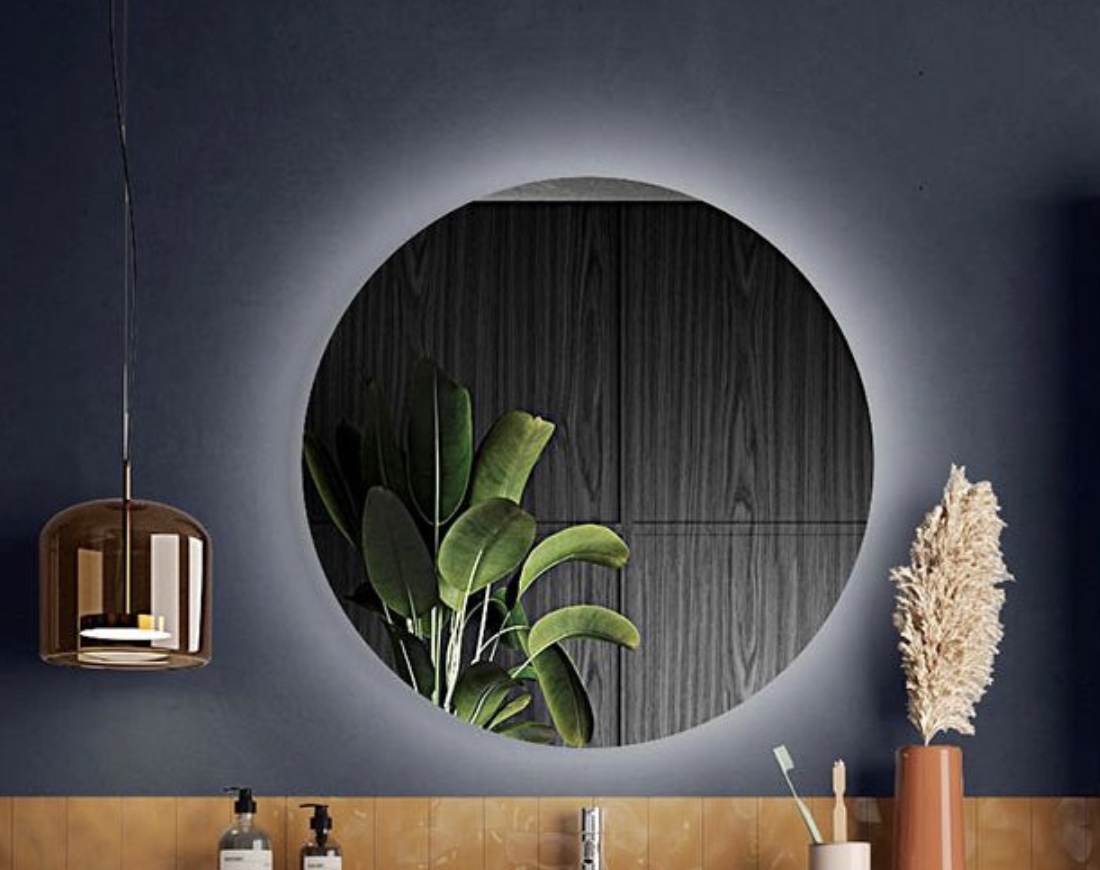 Specchio rotondo 74 x 74 cm con Led incluso 