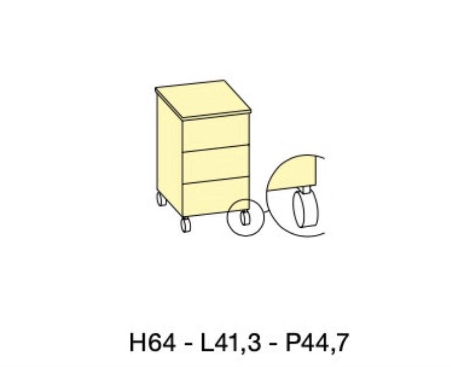 Scrivania con portalibri in finitura Bianco altea e Grigio seta