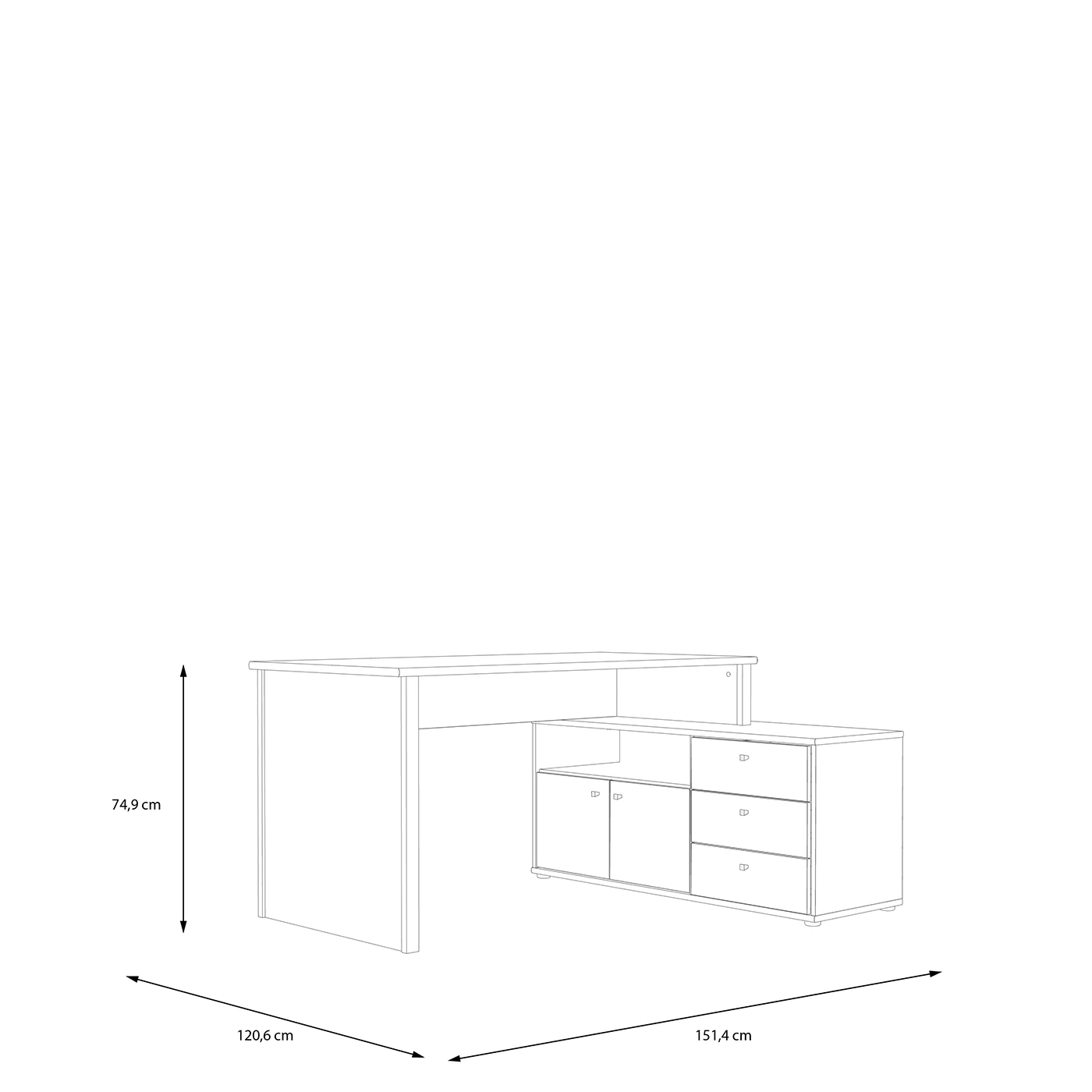 scrivania conveniente