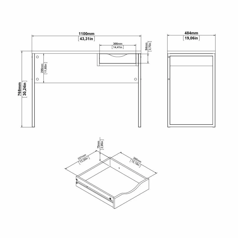scrivania bianca opaca
