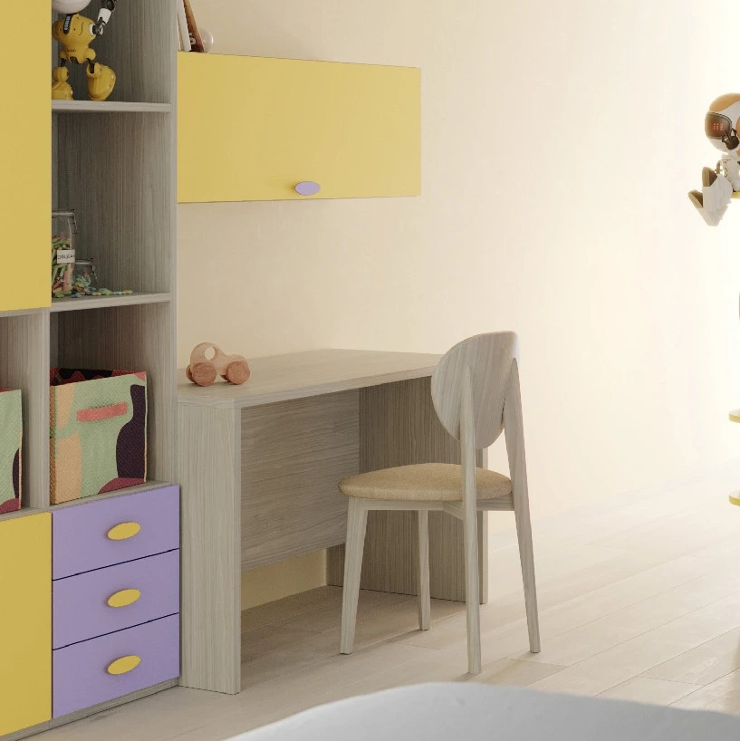Scrivania Cenere wood, L.120 H.74, design moderno Zenzero Shop