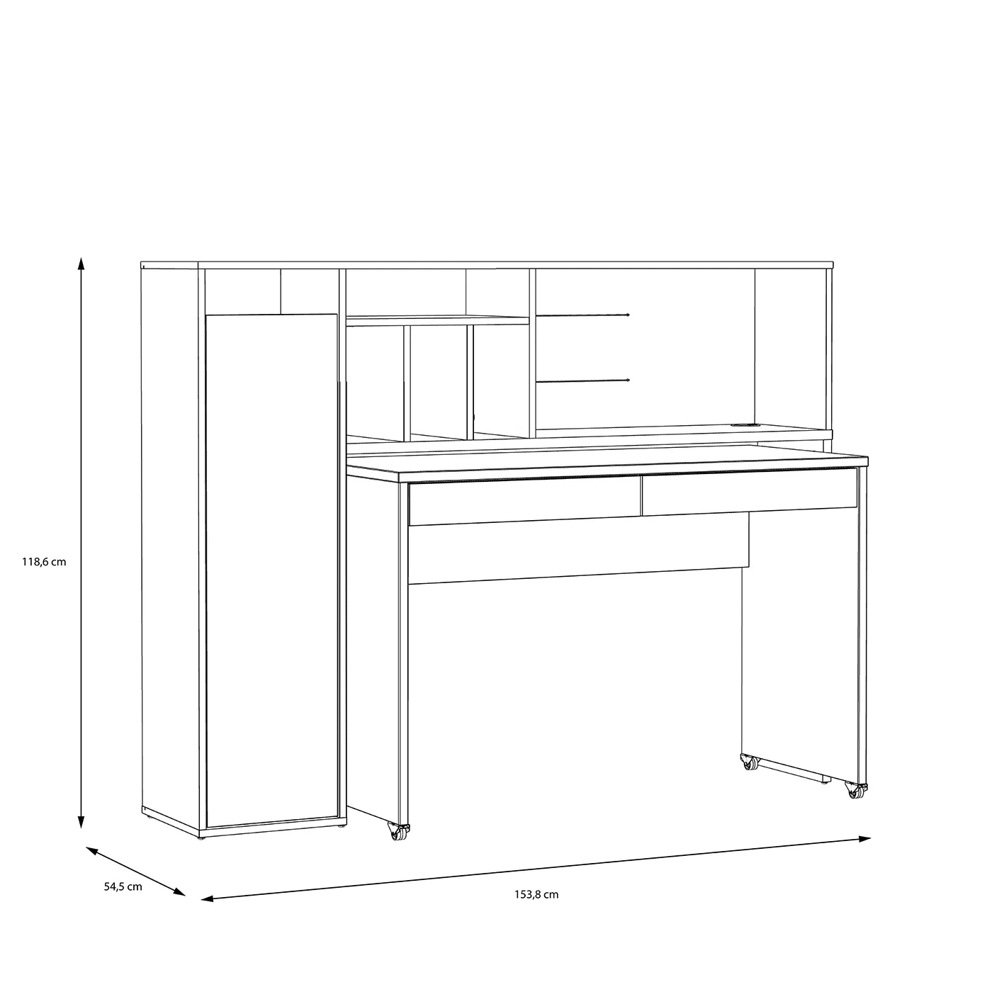 scrivania in offerta rovere