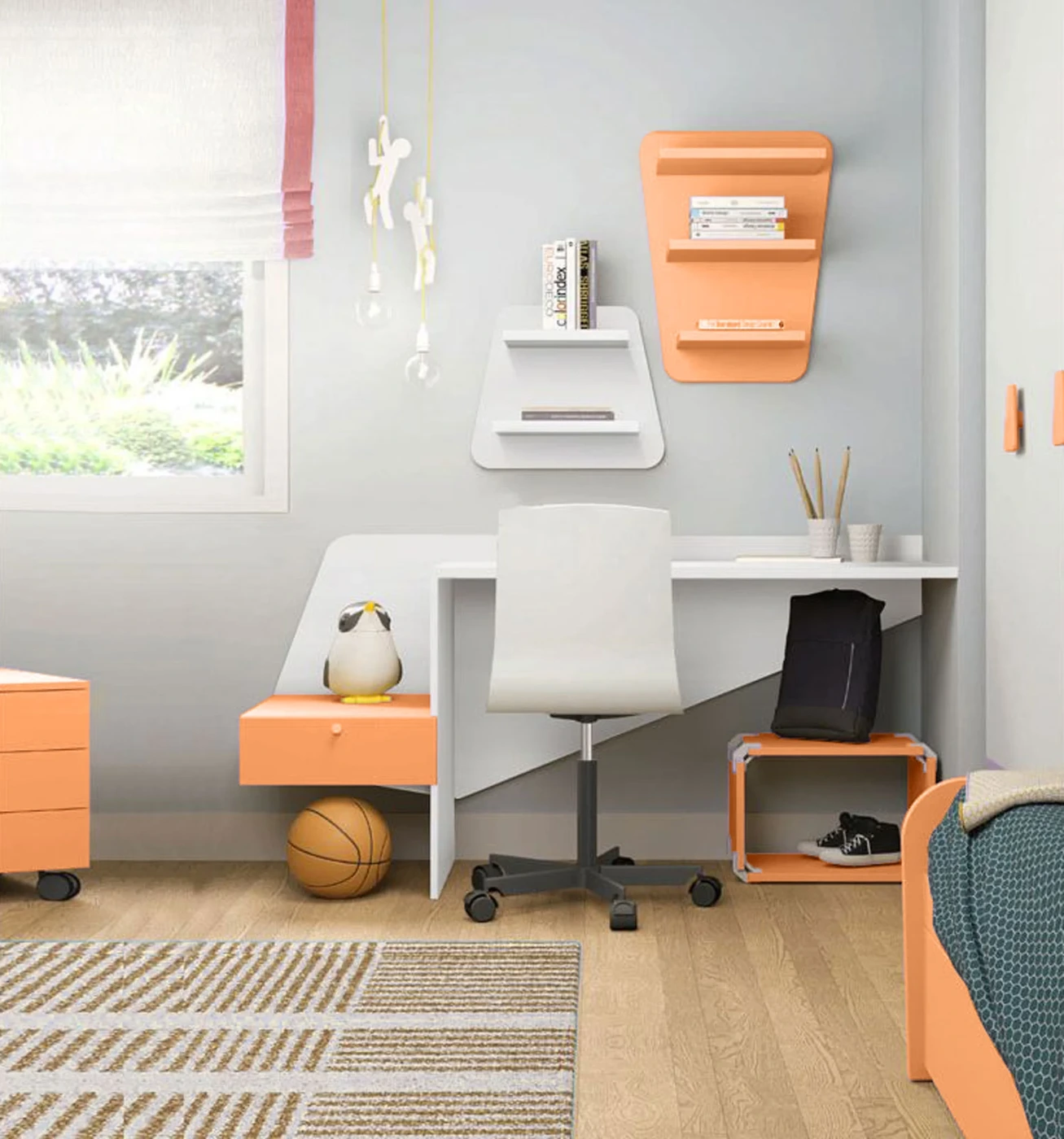 scrivania orchidea bambine