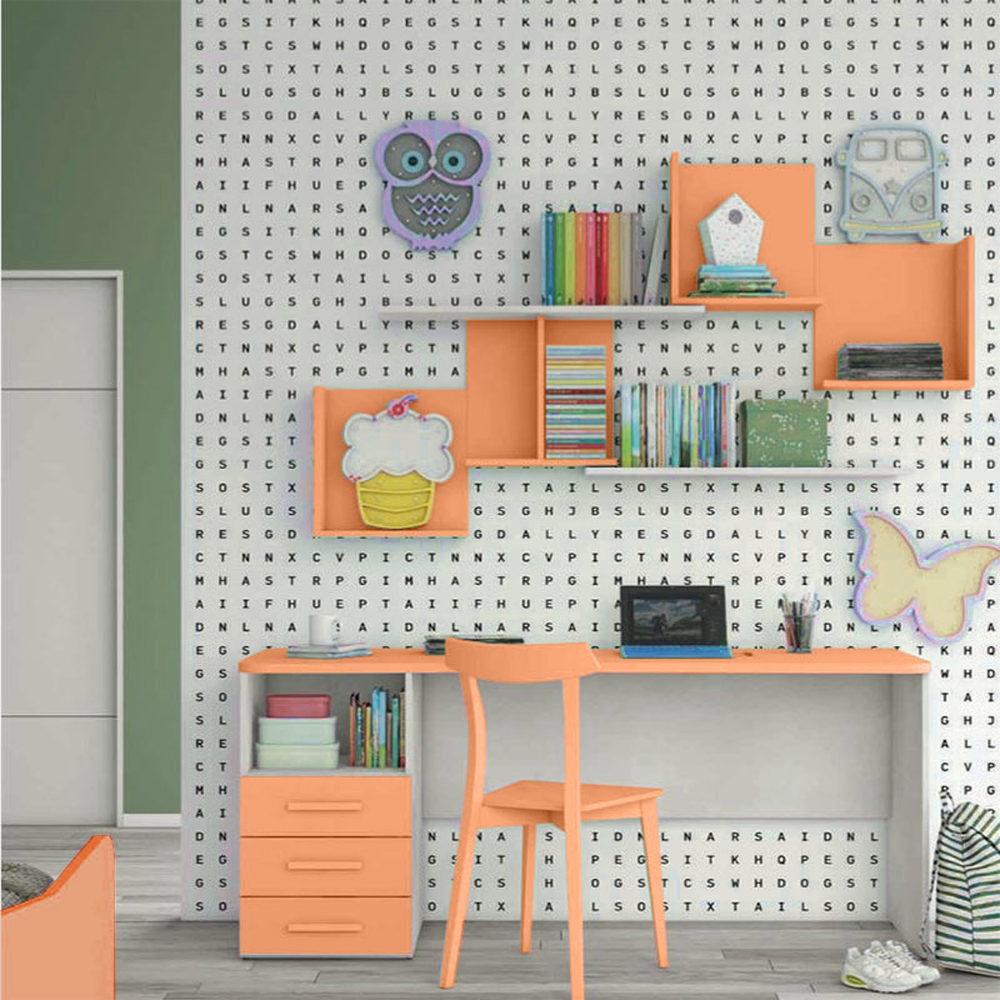 ponte arancione e bianco