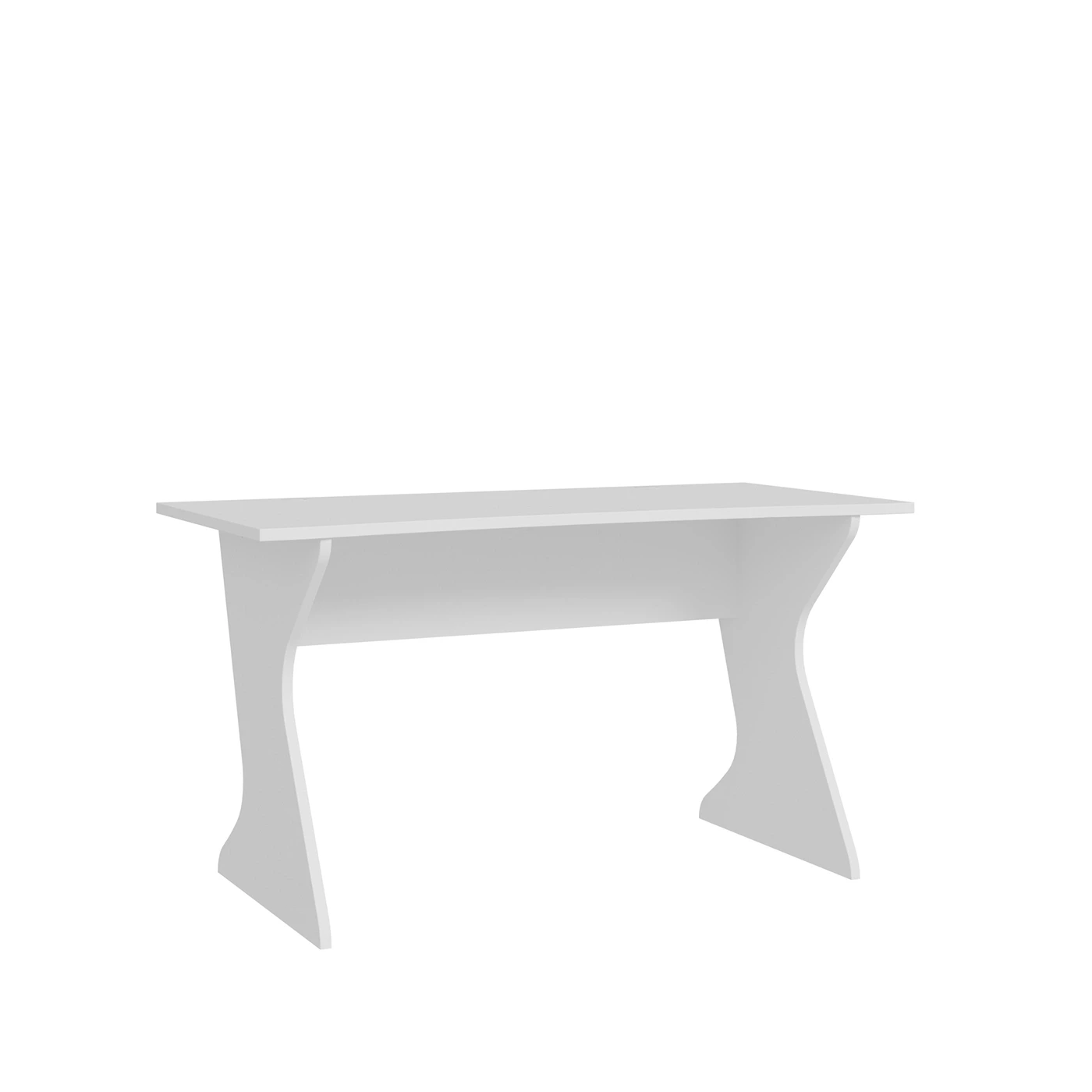 scrivania bianco opaco sagomata