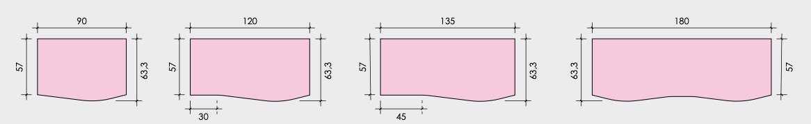 Scrivania L.180 con doppia postazione, finitura Rovere gesso