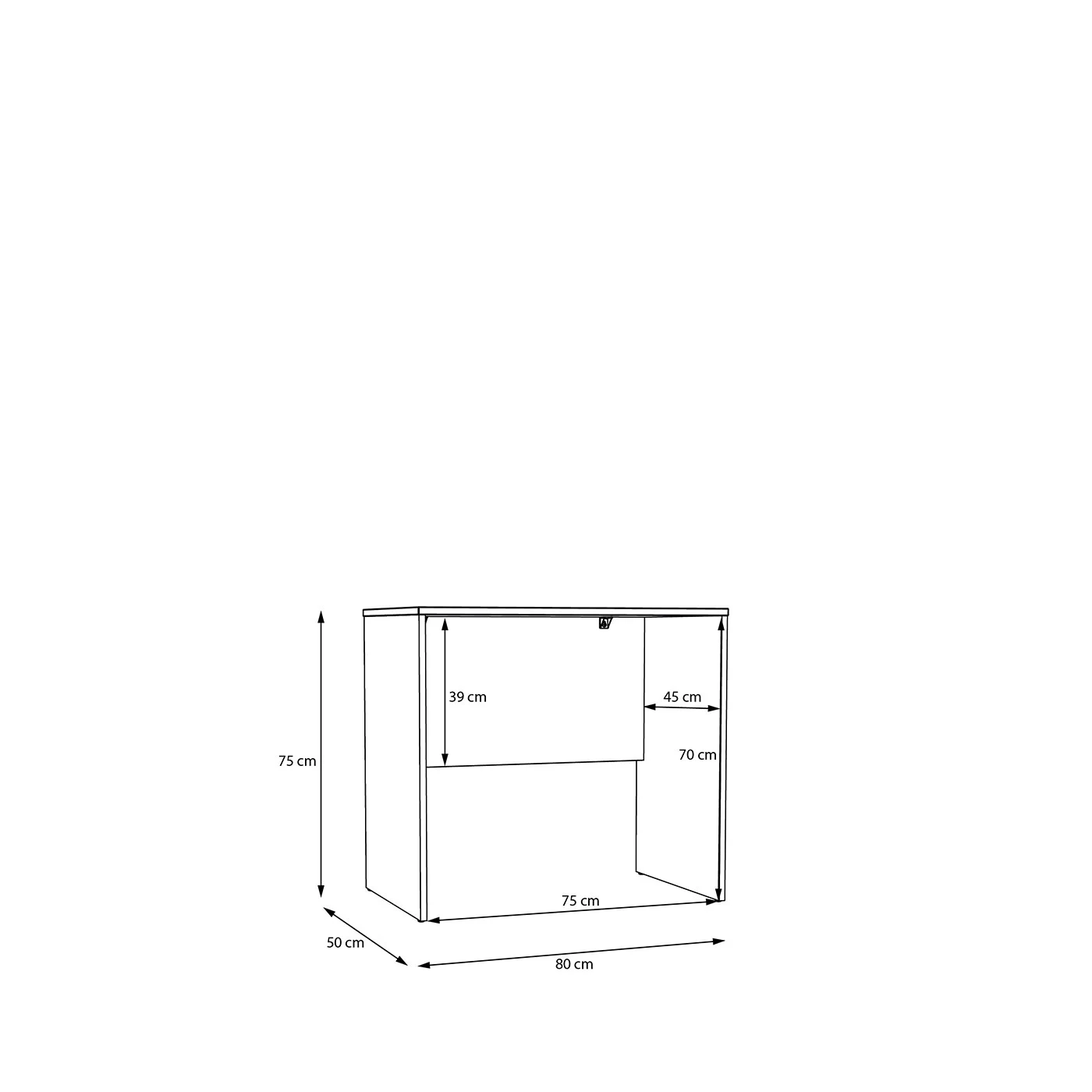 scrivania rovere moderna