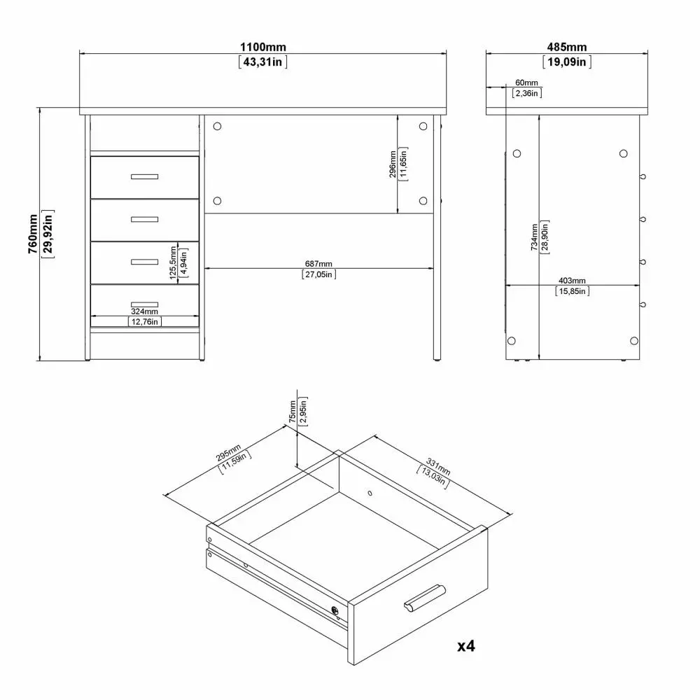 scrivania per ragazzi