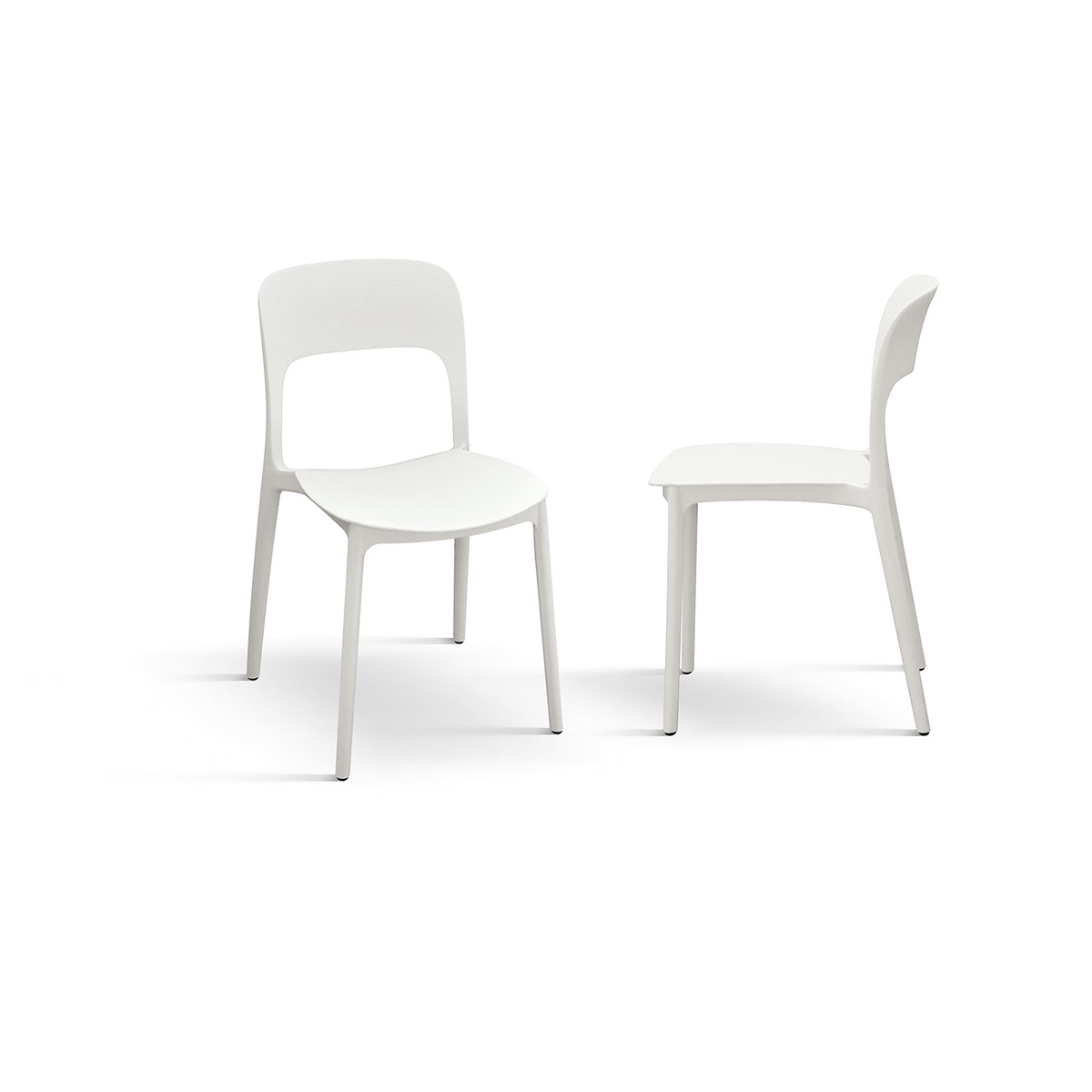 Nuova Sedia in polipropilene Bianco