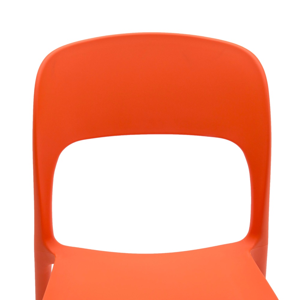 Sedia in polipropilene colore Arancio da esterni