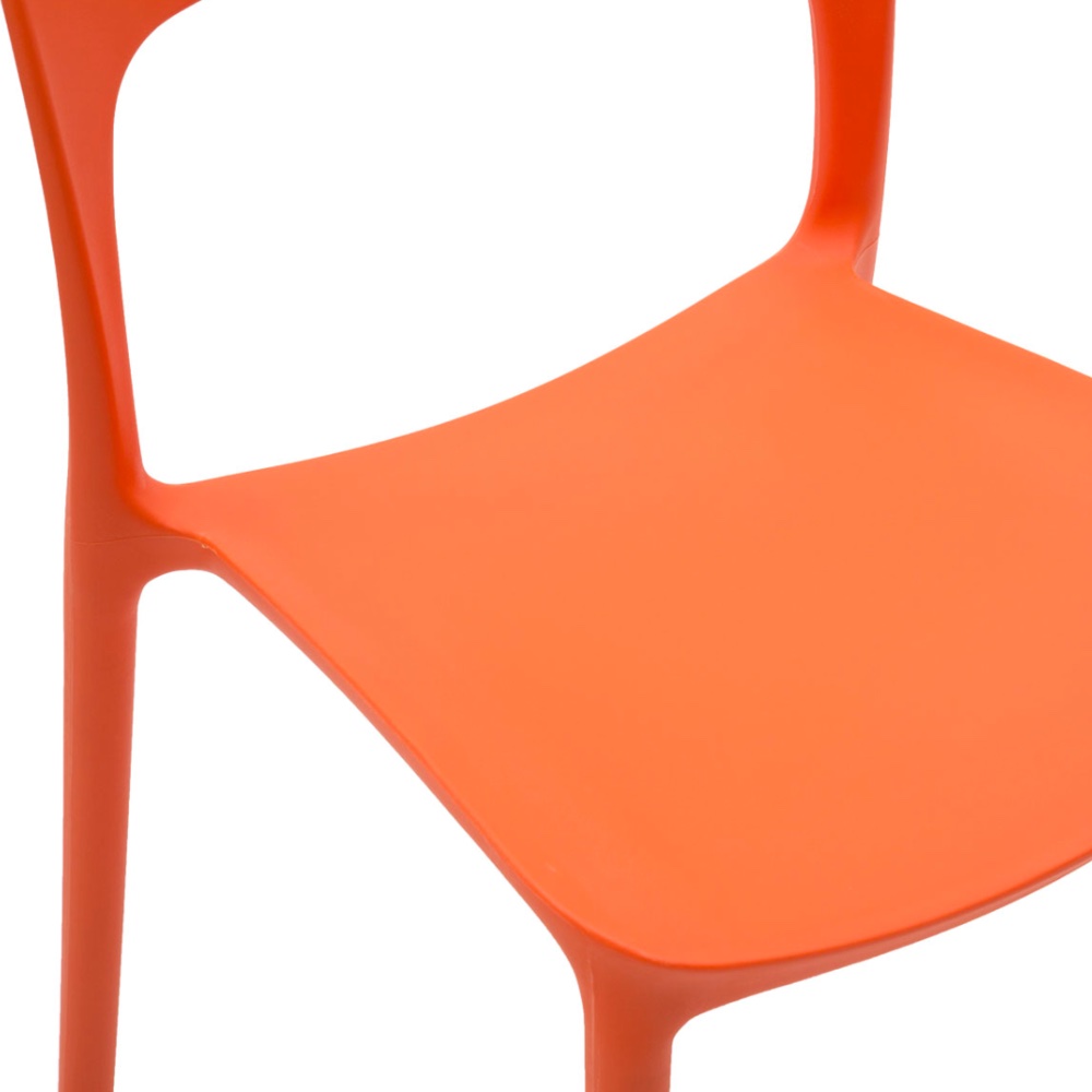 Sedia in polipropilene colore Arancio da esterni