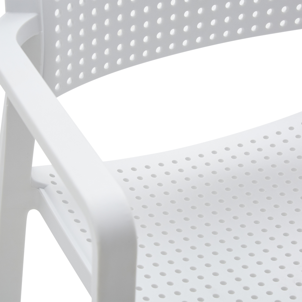 Conveniente Sedia da giardino, colore Bianco