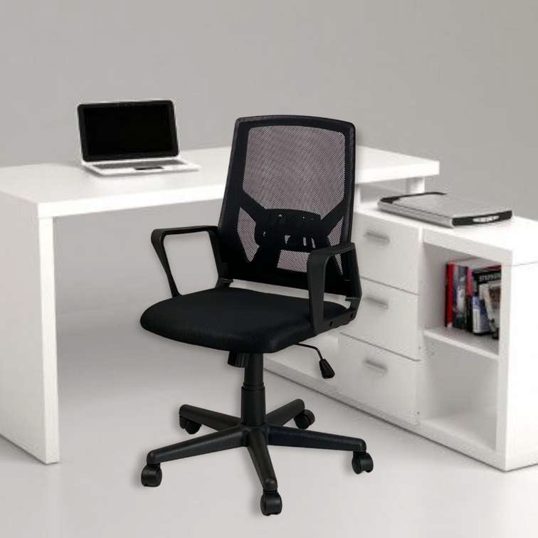 poltrona da ufficio nera