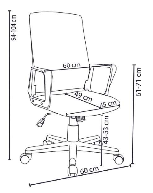 poltrona da ufficio nera
