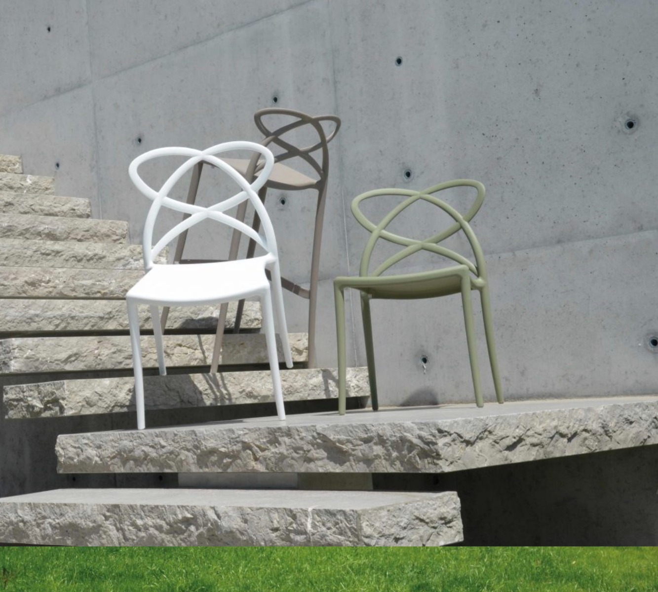 Sedia moderna e di design, bianco in offerta