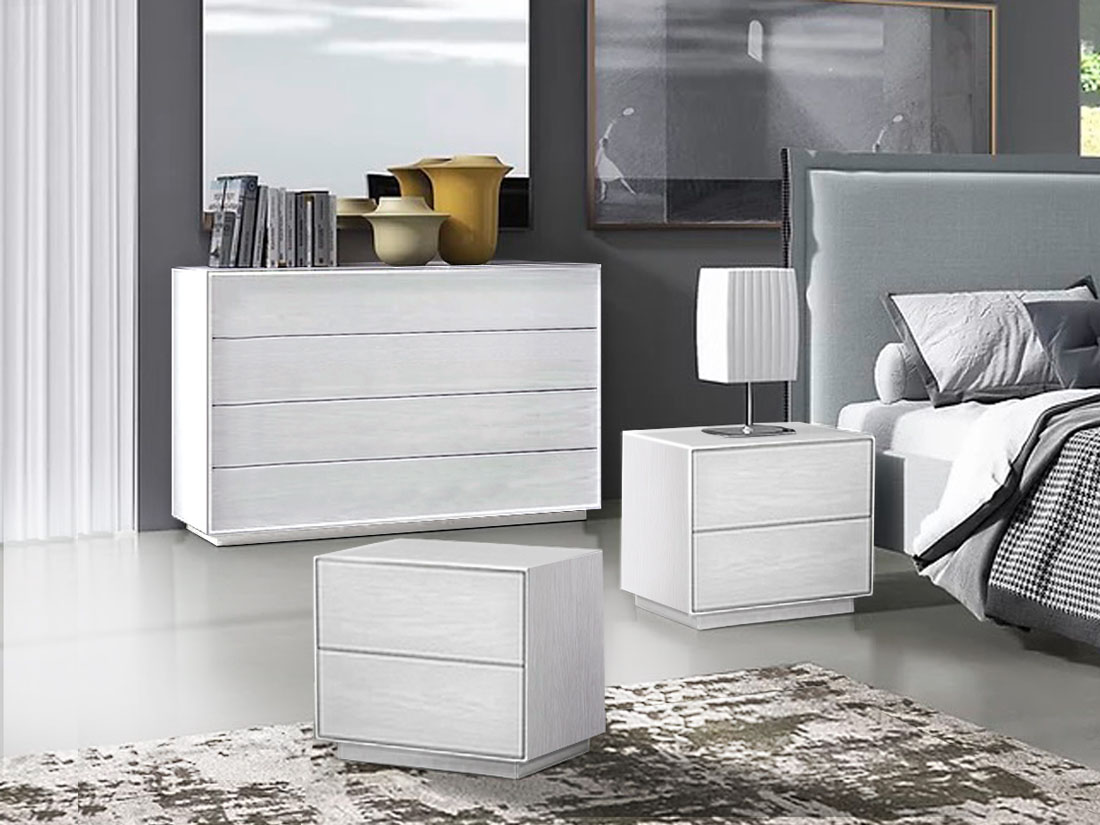 Set moderno Frassino gesso