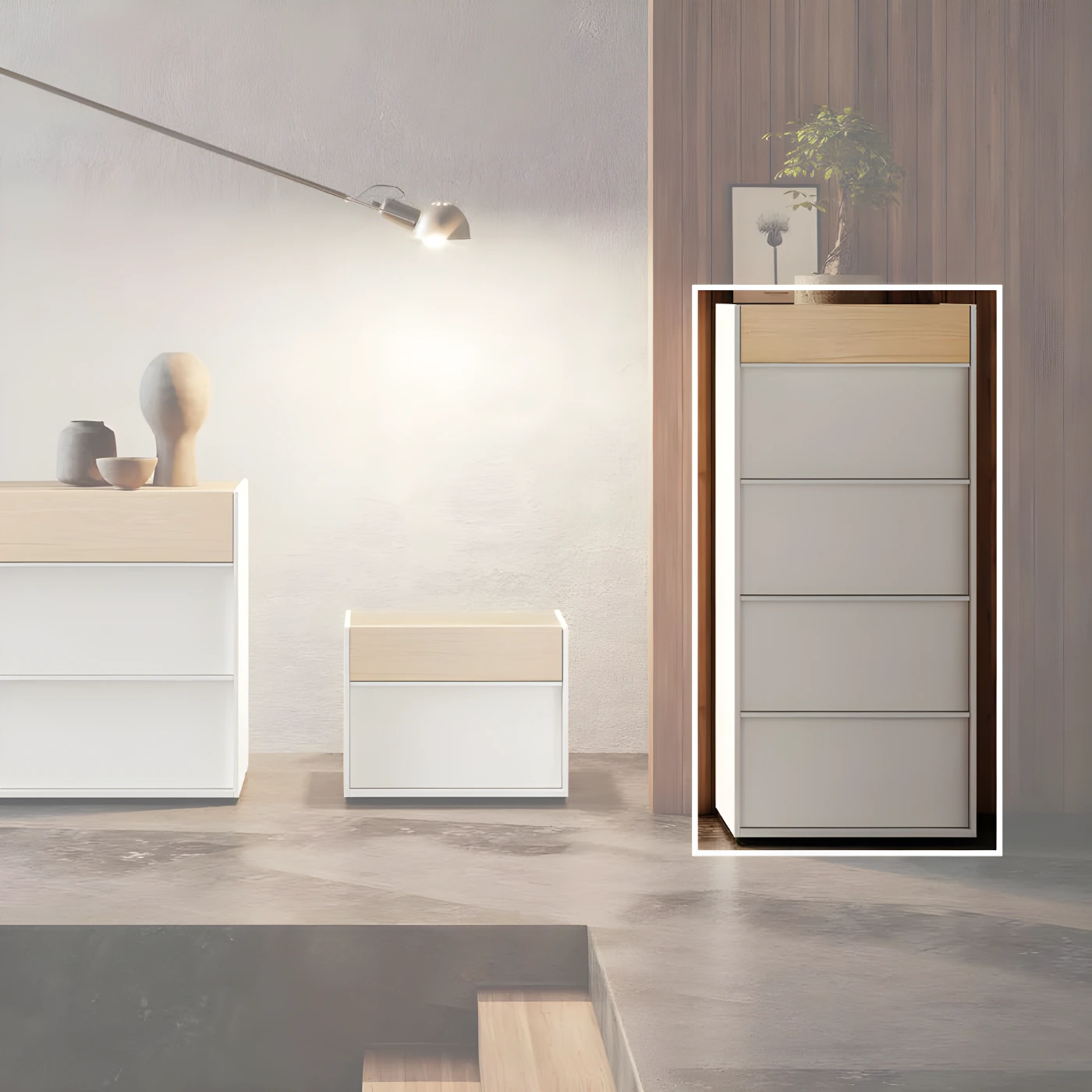 settimino bianco e rovere