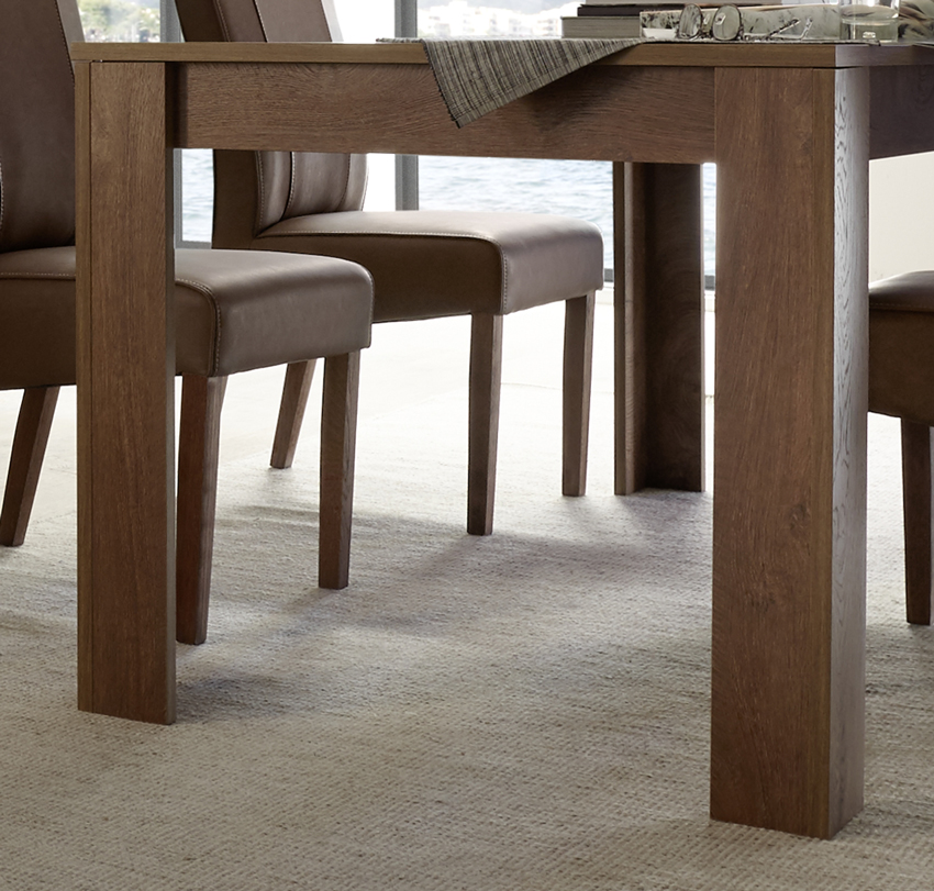 Tavolo allungabile cognac