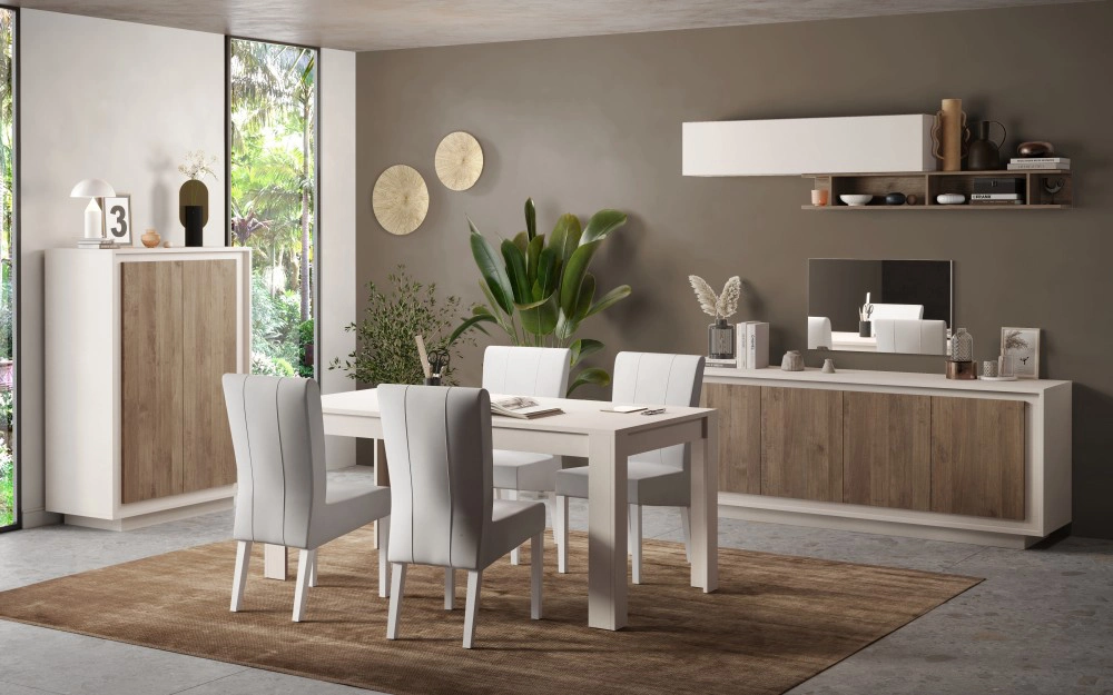 madia alta con ripiani