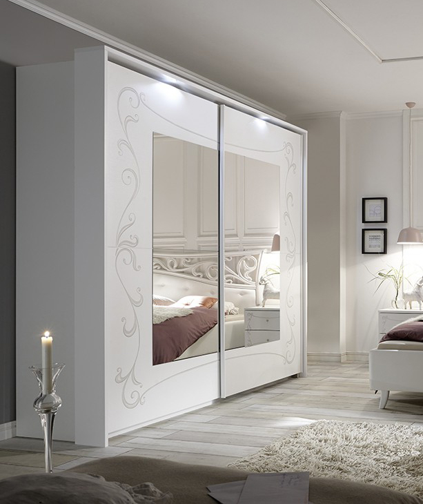 Armadi per camere da letto 2 ante scorrevoli serigrafate Zenzero Shop