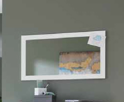 specchiera rettangolare bianca