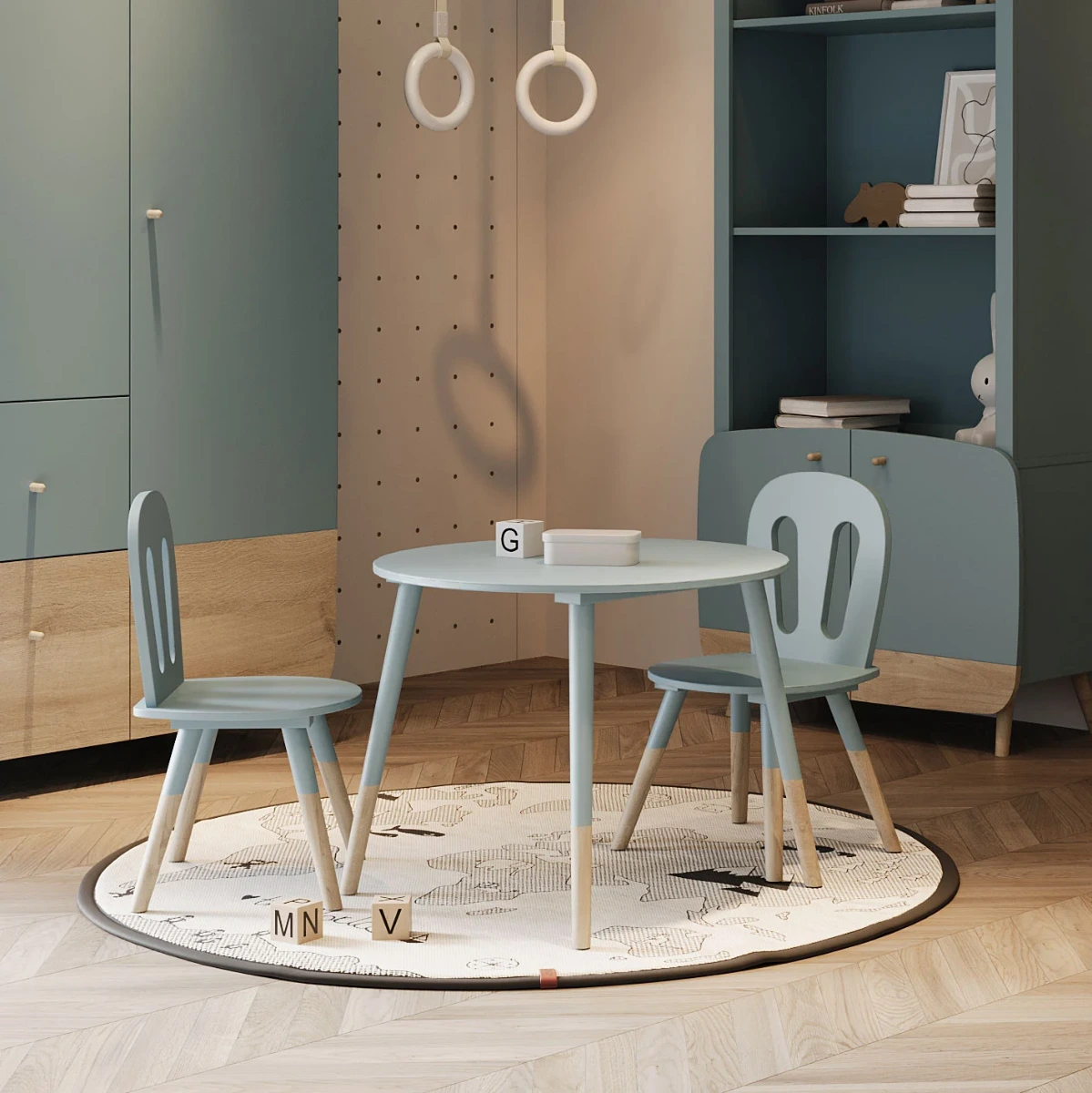 set cameretta tavolo e sedie