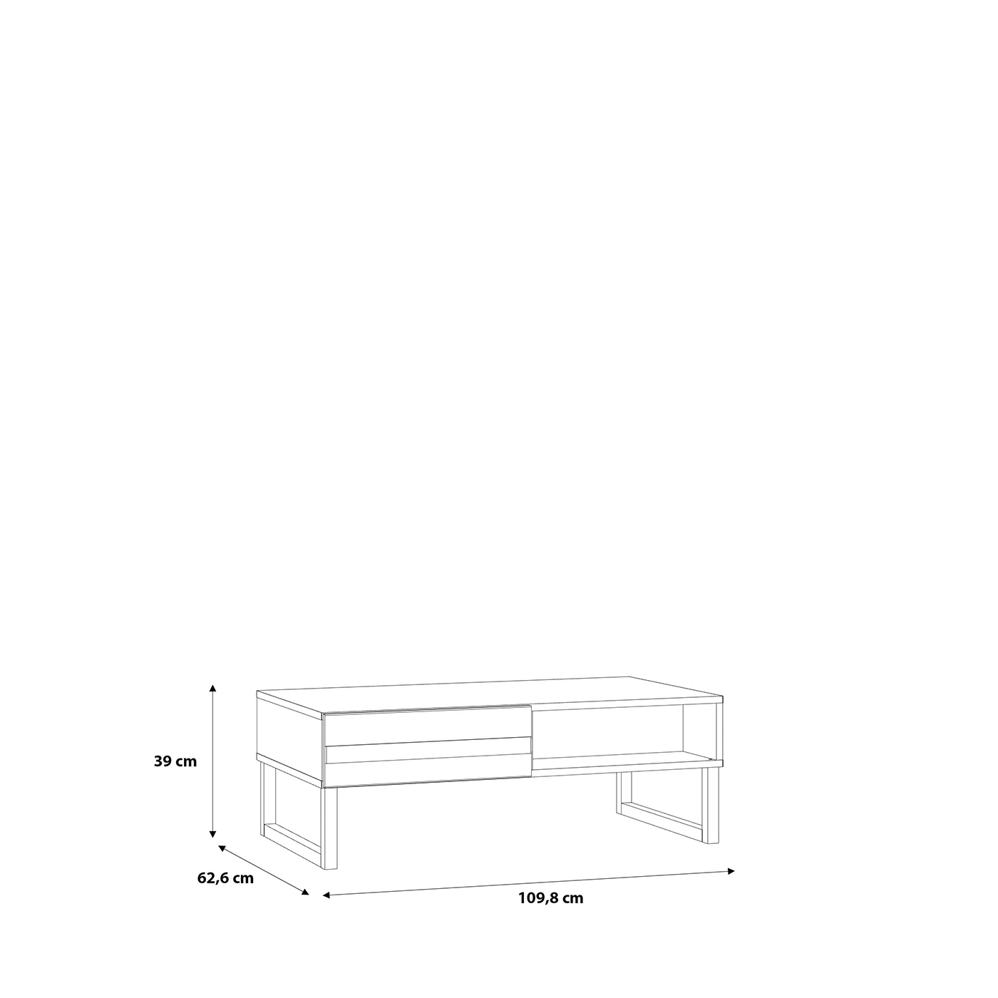 offerta tavolino bianco