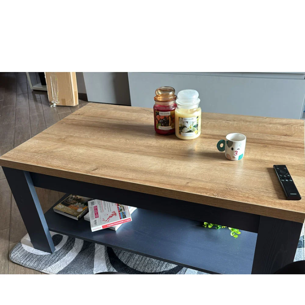 Tavolino da caffè Rovere navy e Rovere riviera