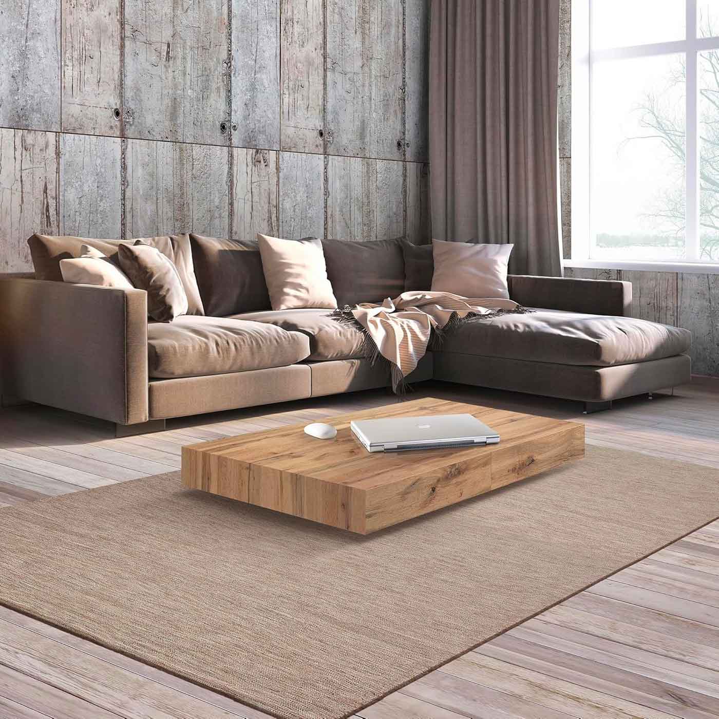 tavolino moderno rovere rustico offerta