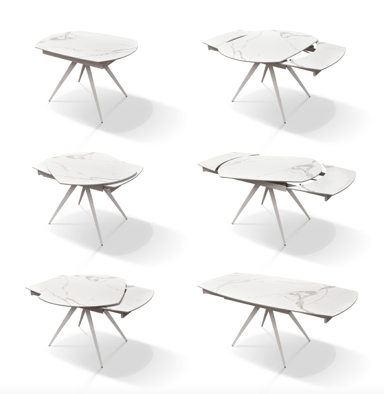 tavolo bianco in ceramica