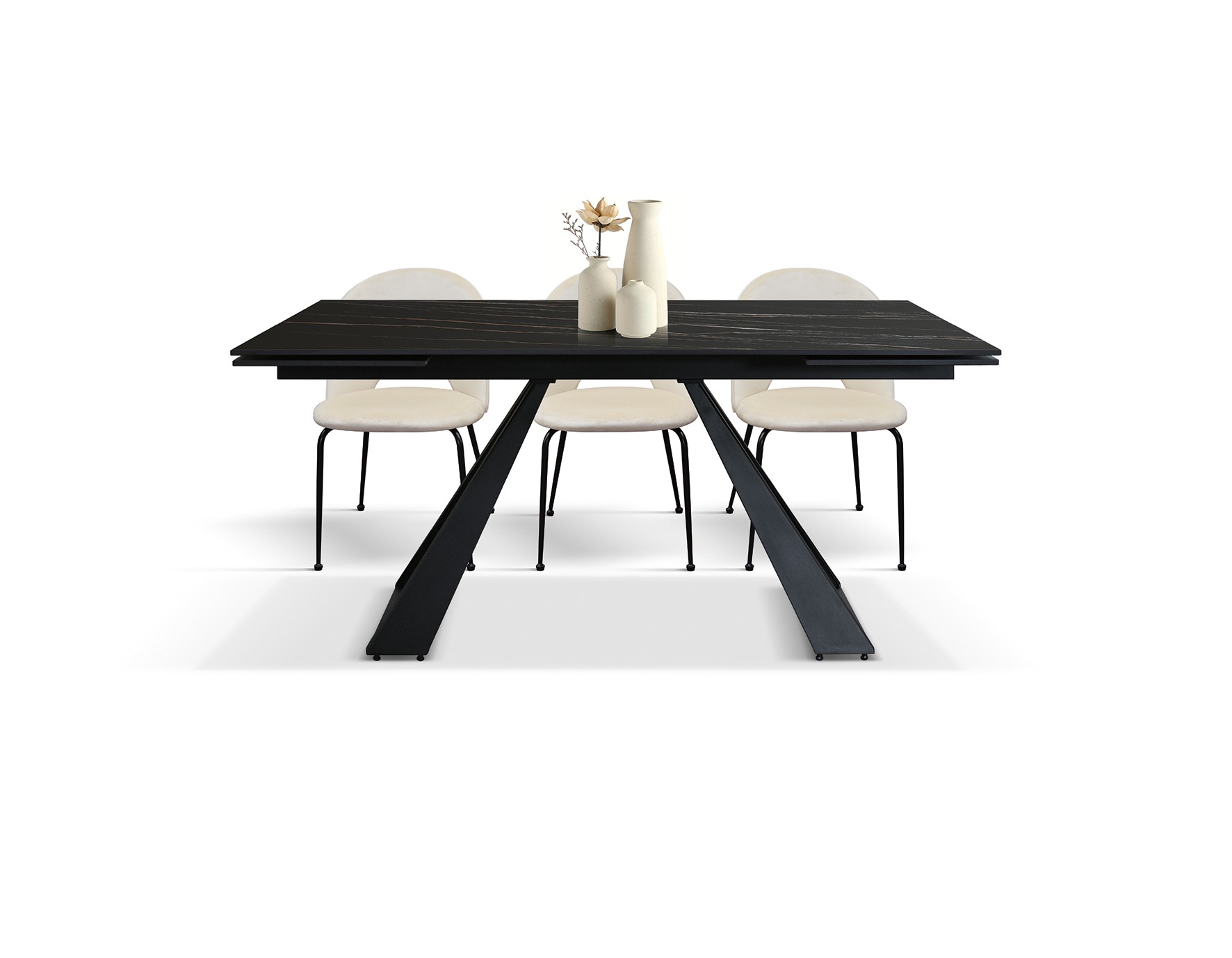 tavolo in ceramica nera