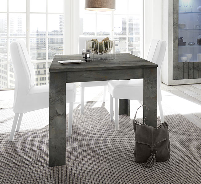 Tavolo allungabile moderno in finitura ossido