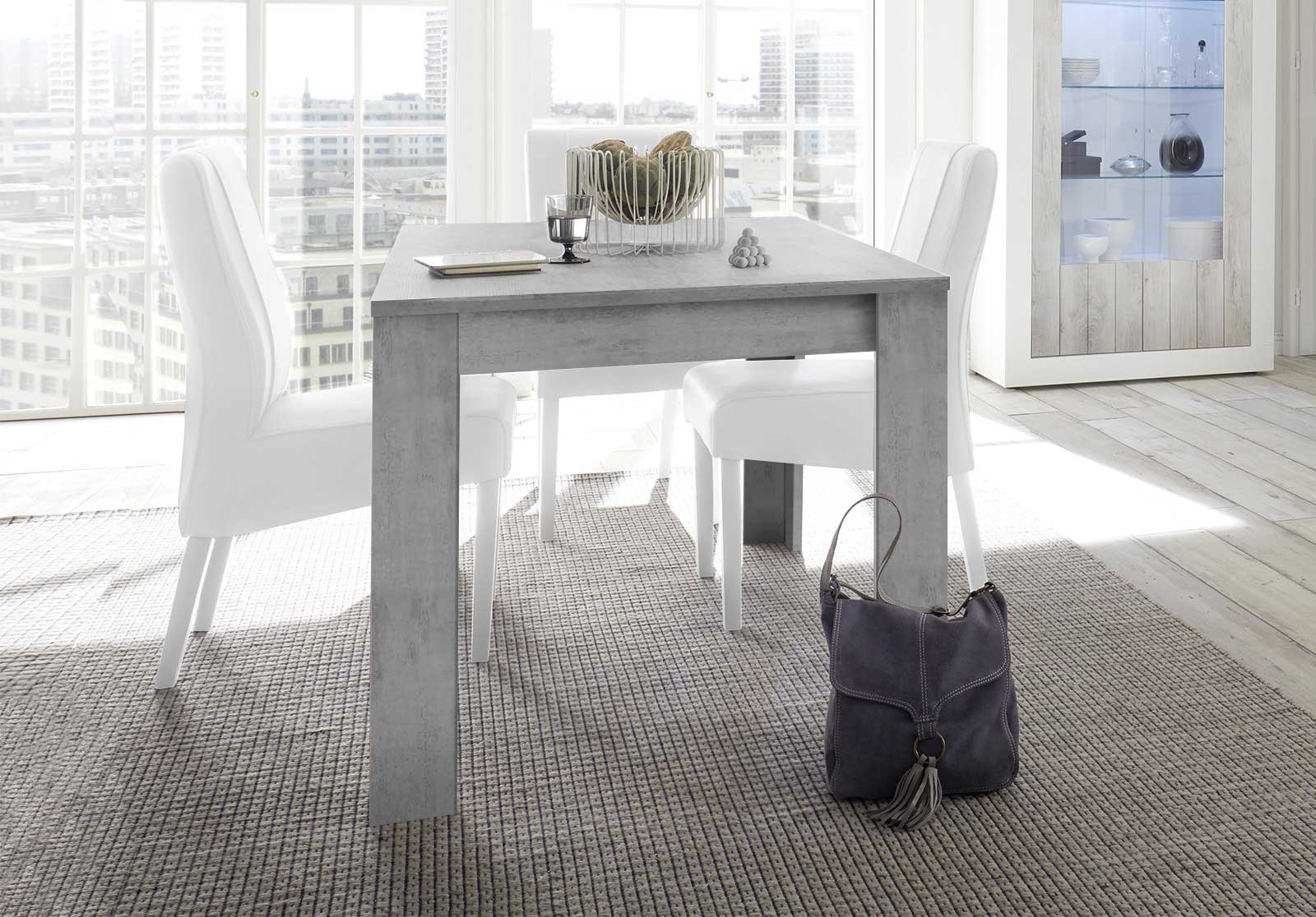 Tavolo allungabile moderno in finitura Beton