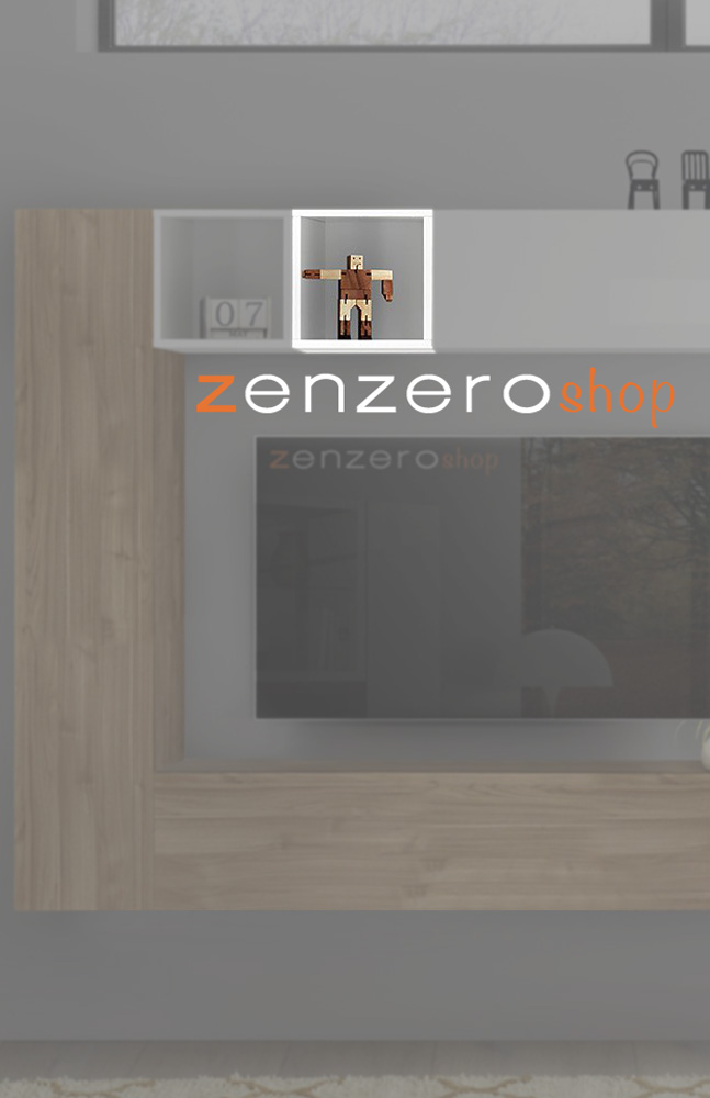 Vano a giorno in finitura Bianco Lucido