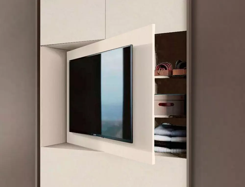 armadio 2 ante scorrevoli con pannello tv