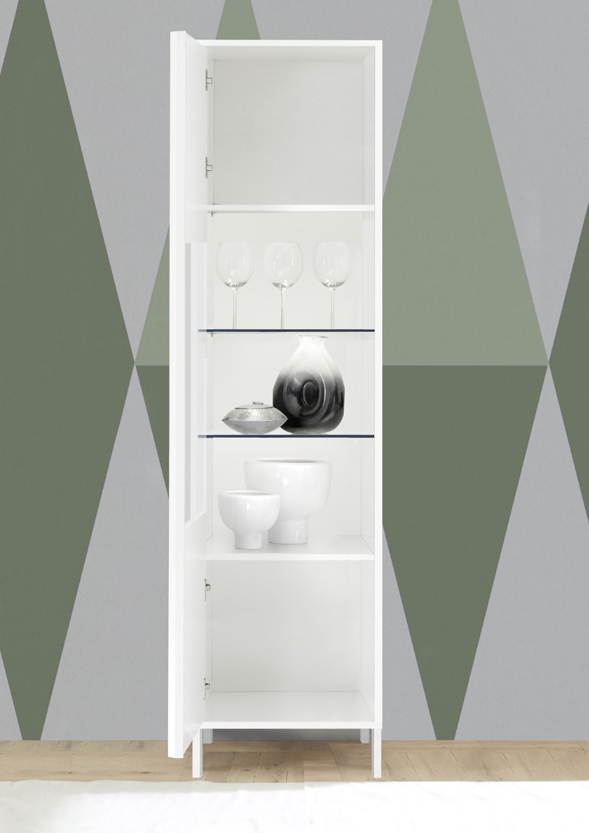 Vetrina 1 anta, stile moderno