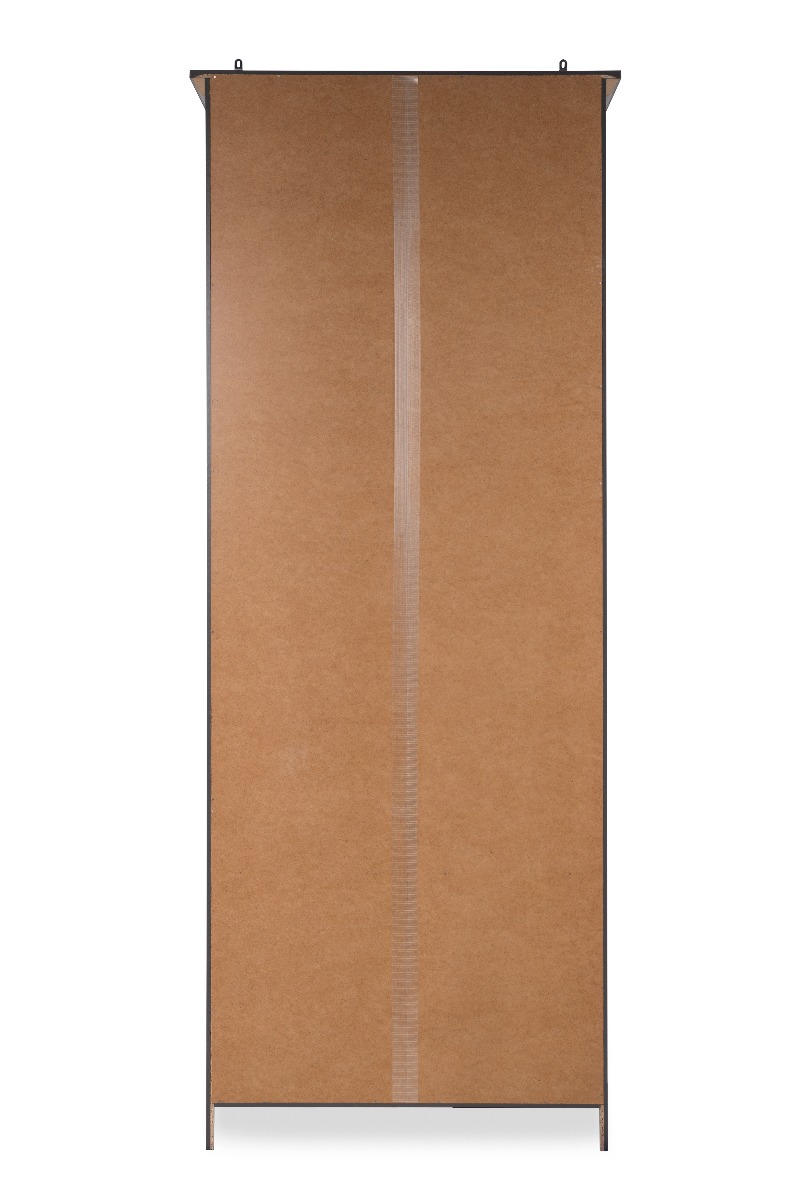 Vetrina 2 ante e 2 cassetti in finitura Grigio antracite