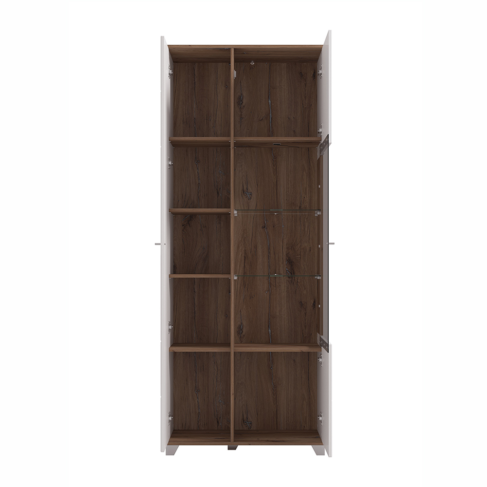 mobile vetrina bianco, versione alta
